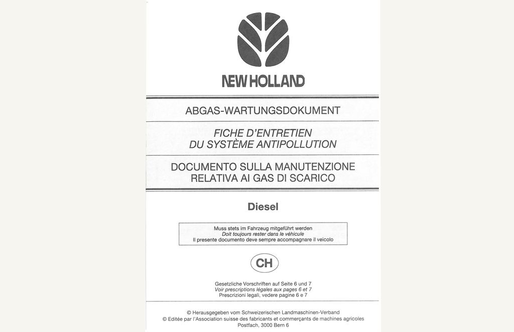 Exhaust maintenance document NH
