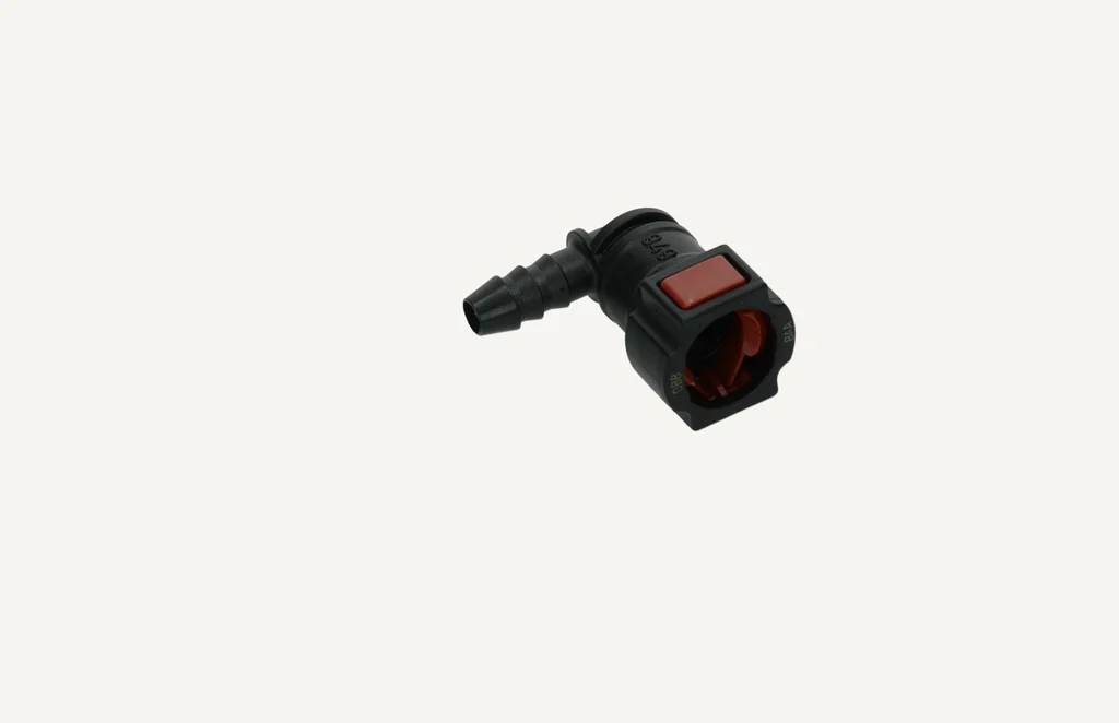 [1055819] Angle Connection Fuel Line red Inner Diameter 9.49mm