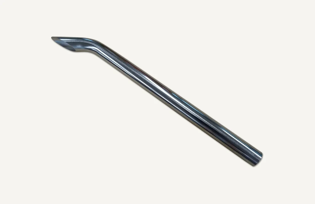 Exhaust Tail Pipe Chrome Steel polished 67.0 x 1'100 mm