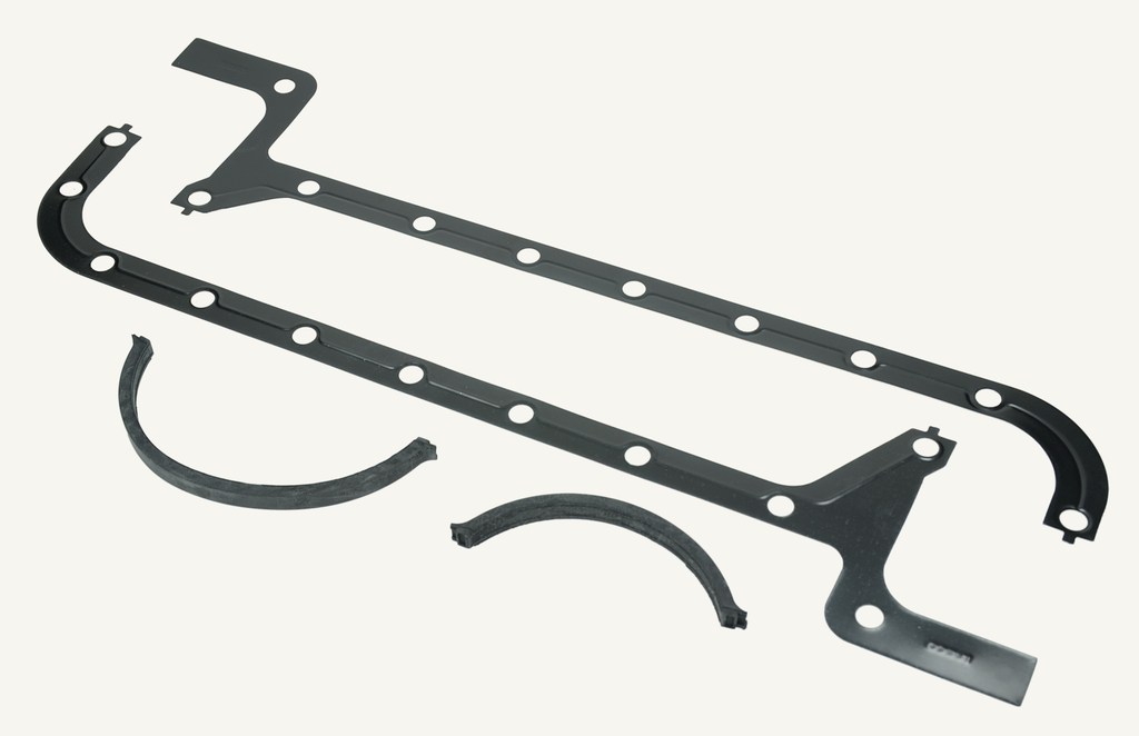 Oil pan gasket set 3 cylinders reinforced metal