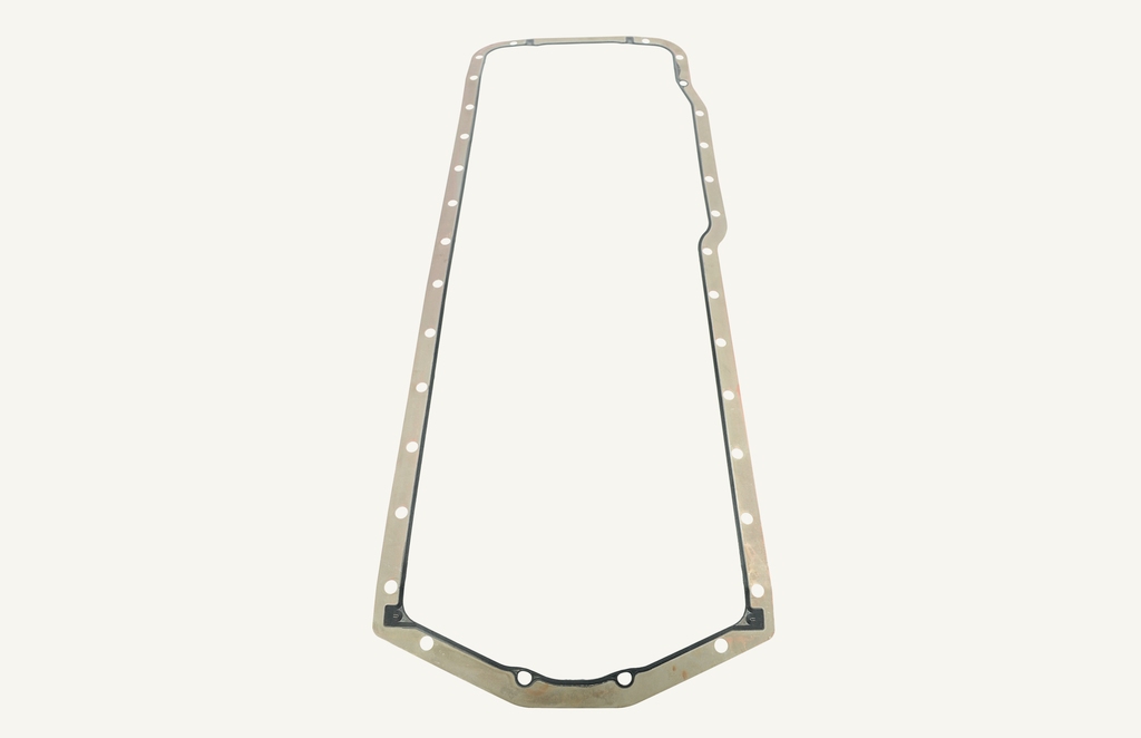 Oil pan gasket metal