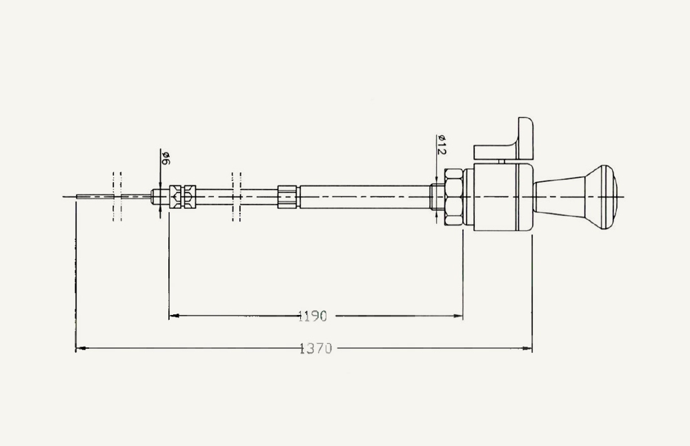 Abstellkabelzug 1190/1370mm