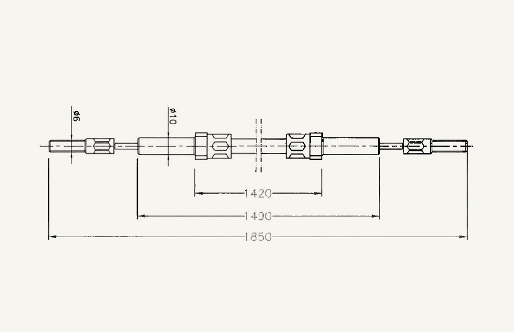 Kabelzug 1420/1850mm