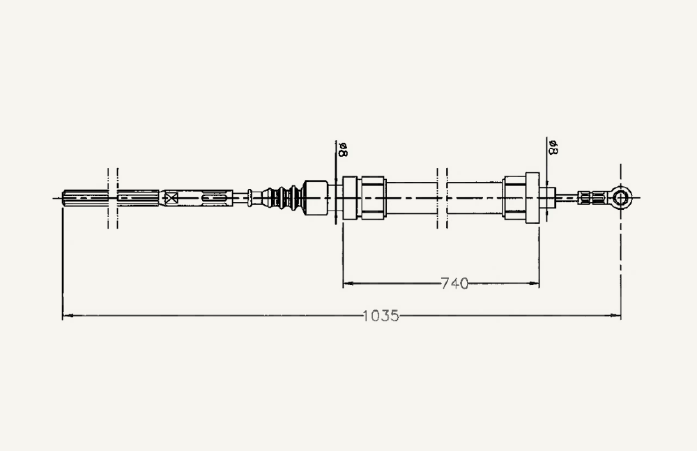 Kabelzug Liftomatic 740/1035mm