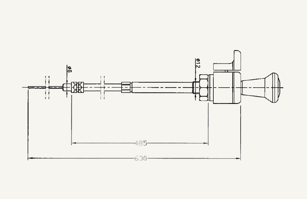 Abstellkabelzug 485/630mm