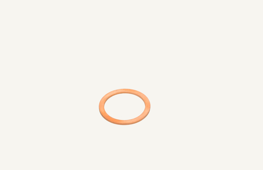 Copper gasket 28.5x36x1.5mm