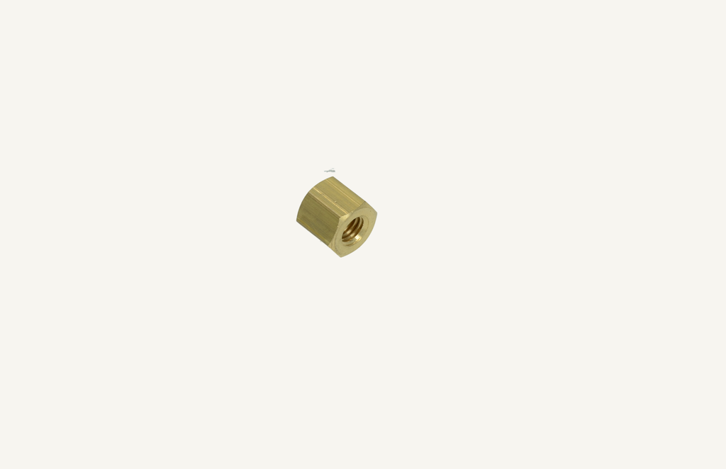 Hexagonal brass nut M8x1.25