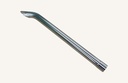 Exhaust tailpipe polished chrome steel 76.5 x 1'200mm