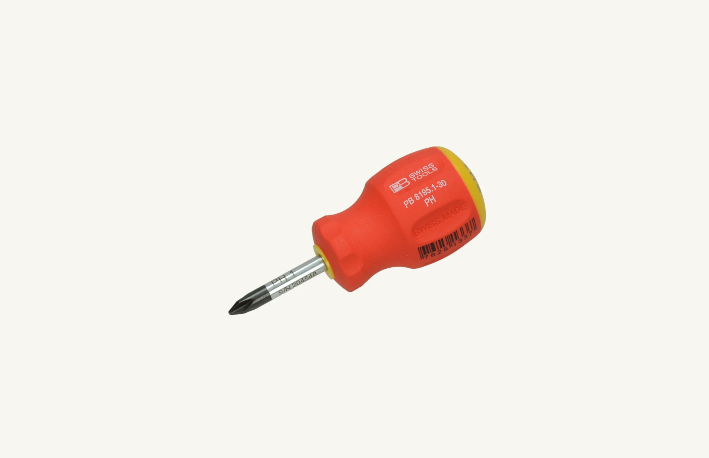 [1063210] Schraubenzieher Kreuzschlitz kurz PB Swissgrip 1