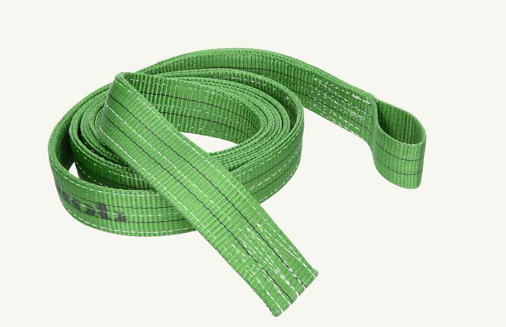 Harnais 60mm, vert, longueur 4.5m, boucle simple 95mm