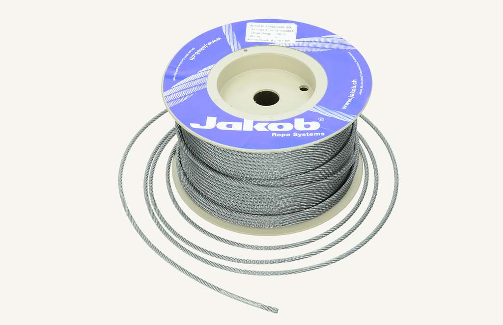 Wire rope 4mm x 100m galvanised