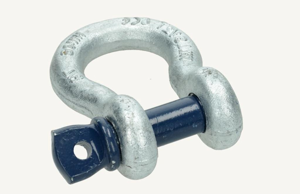 Shackle curved, hot-dip galvanised7/8&quot; 65kN