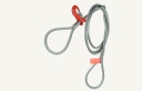Choke rope 13mm with sliding hooks