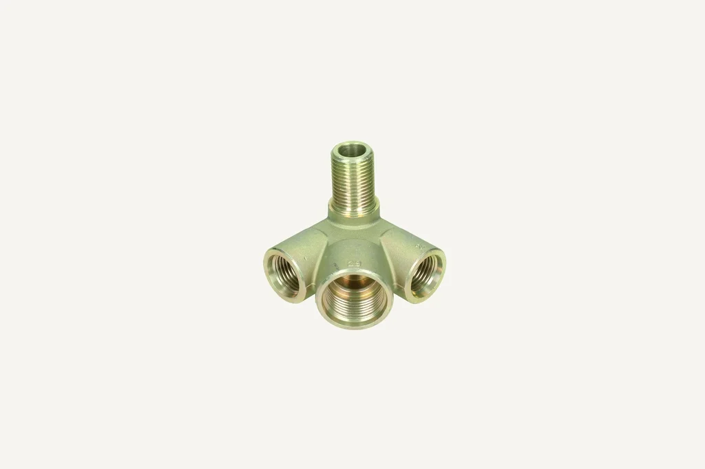 Raccord frein pneumatique 90° M16x1.5-M22x1.5mm Voss