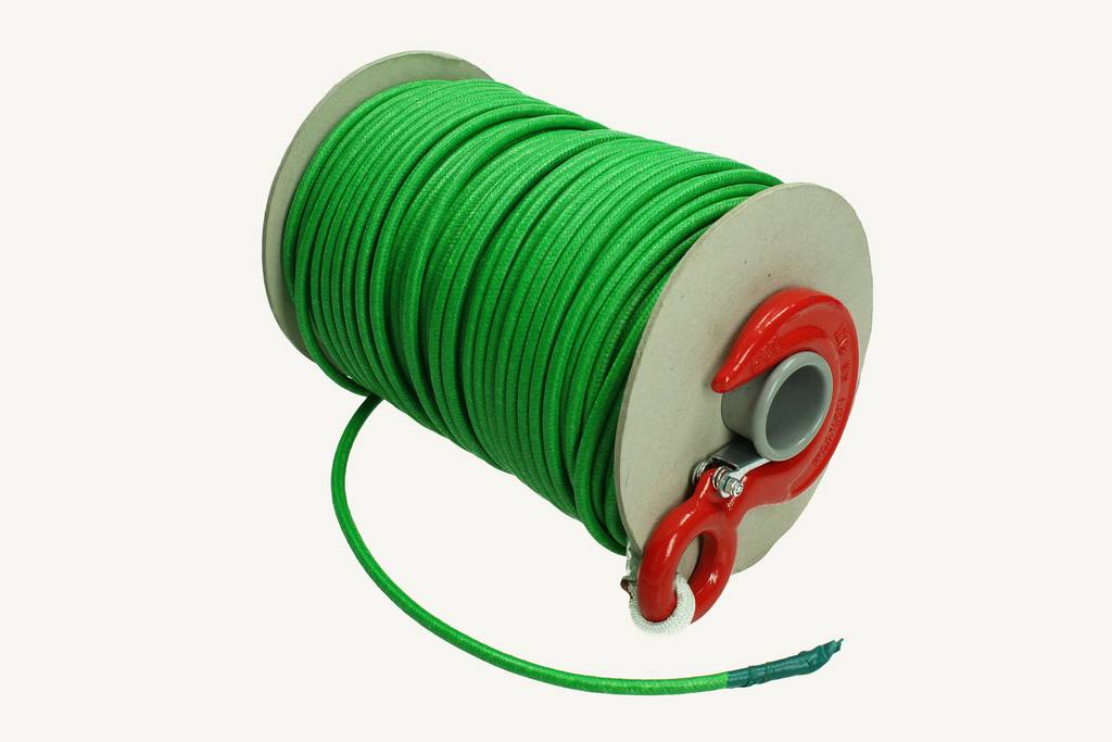 Synthetic fibre rope 5x80 with hook
