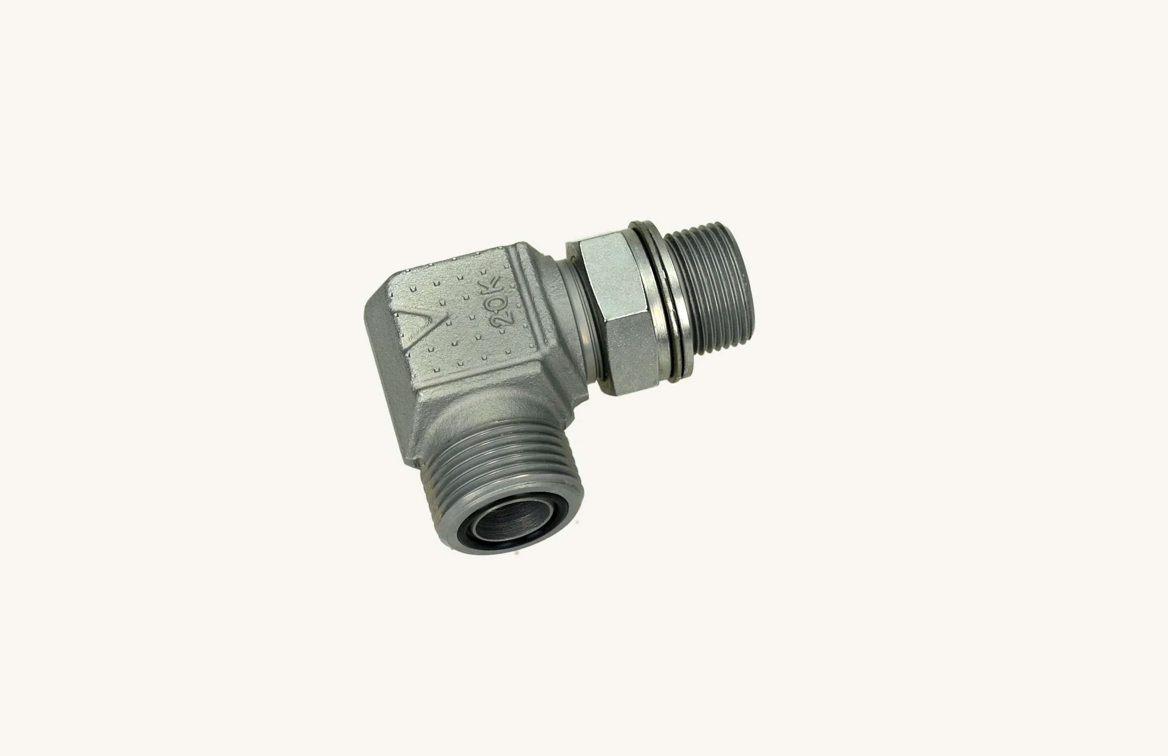 Hydrauliknippel 90° M22x1.5-1"x14G