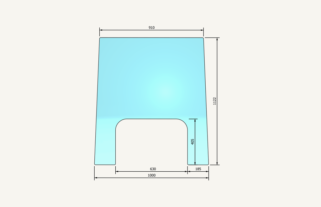 Front windscreen glass 