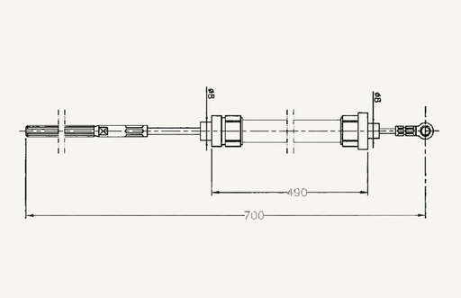 [1056136] Gaskabel 490/700mm