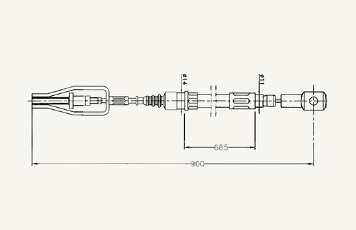 [1067326] Kabelzug Zapfwellenkupplung 685/900mm