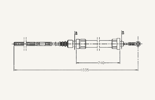 [1067330] Kabelzug Liftomatic 740/1035mm