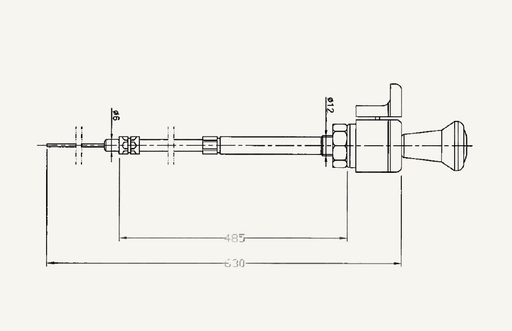 [1067336] Abstellkabelzug 485/630mm