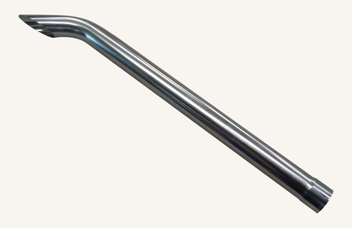 [1078198] Exhaust tailpipe polished chrome steel 72.0 x 1'050 mm