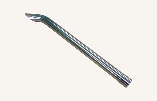 [1078258] Exhaust tailpipe polished chrome steel 76.5 x 1'200mm