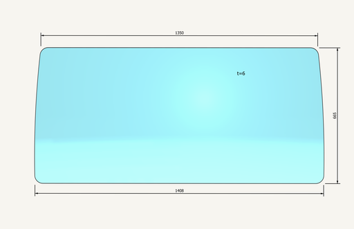 [1002123] Frontscheibe getönt 1315/1408x665mm