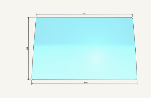 [1006304] Frontscheibenglas 1105x1023x652mm