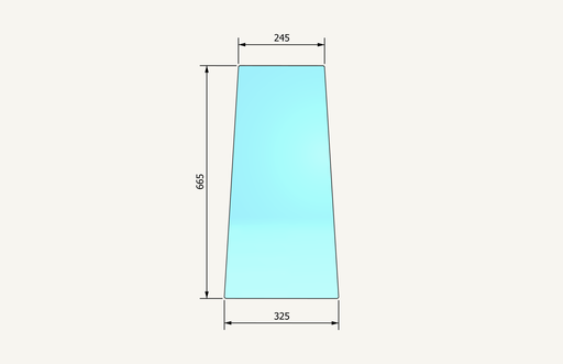 [1007107] Seitenglas hinten links CS20