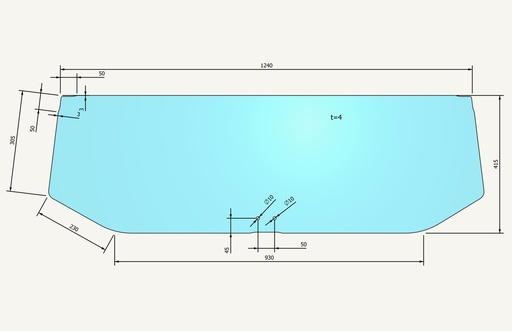 [1012729] Heckscheibenglas unten 415x1240mm