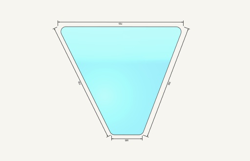 [1015312] Door glass bottom AS56 691x551mm