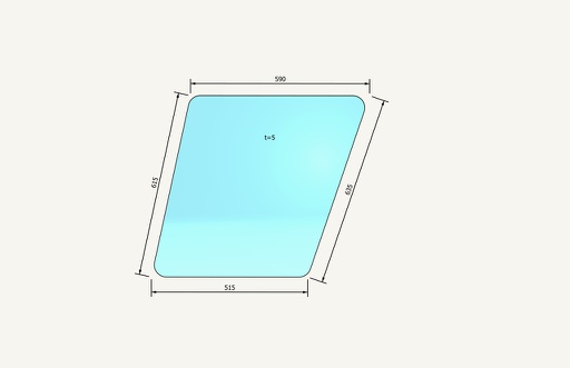 [1015313] Türglas oben 576x606mm