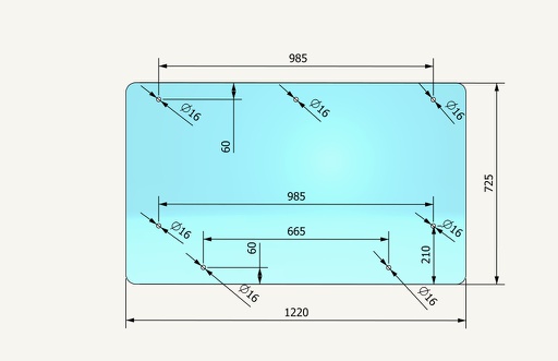 [1015316] Frontscheibe 725x1220mm