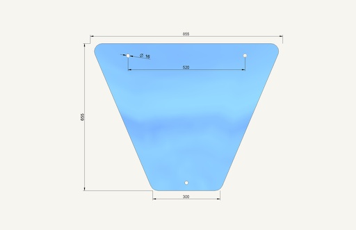 [1015318] Seitenscheibe 300/855x655mm