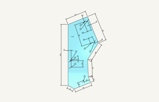 [1015369] Door glass left and right AK272