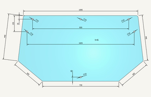 [1015383] Rear window glass