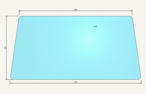 [1016864] Frontscheibe Jakob 596x1222mm