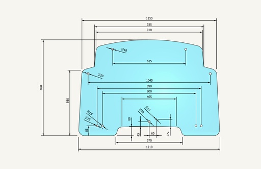 [1066590] Frontscheibe 810x1160 10 Loch