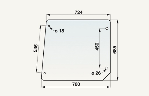 [1071832] Türglas oben Fritzmeier 780/724x685mm