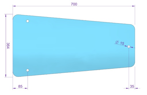 [1077052] Wheel sight glass 364x700mm