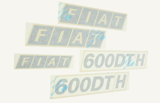[1003898] Kit d'autocollants 600DT Decal Set FIAT 600 DT H