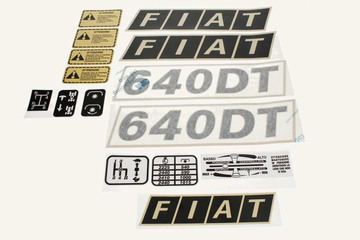 [1016849] Type sticker set Fiat 640DT