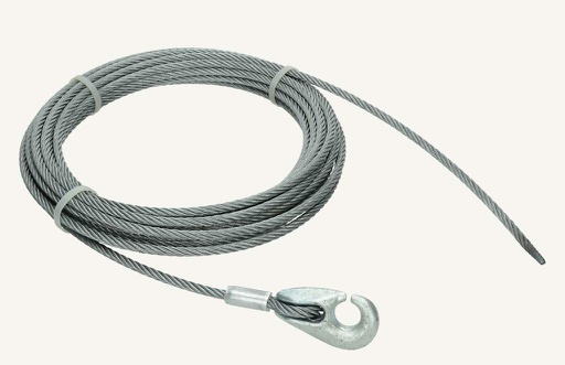 [1024182] Câble métallique 15m Ø8.4mm avec crochet pour LT-800