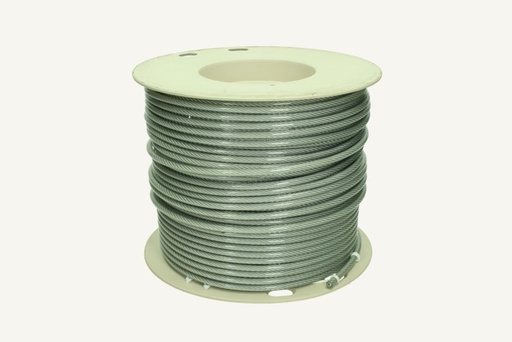 [1058522] Drahtseil 3mm x 100m mit Kunststoffmantel transparent