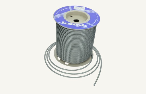 [1058523] Wire rope with 4mm x 100m plastic sheath transparent