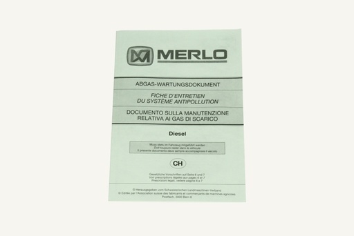 [1180216] Abgas-Wartungsdokument Merlo