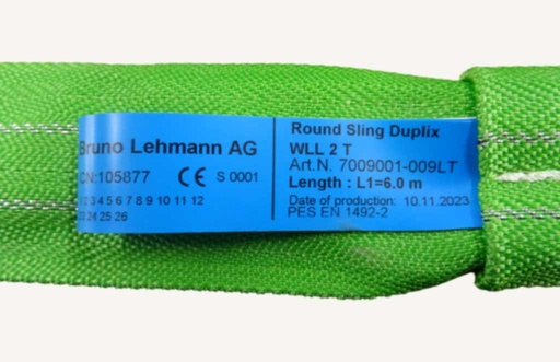 [1180406] Round Sling Duplix Forst  2 Tons 6 Metres