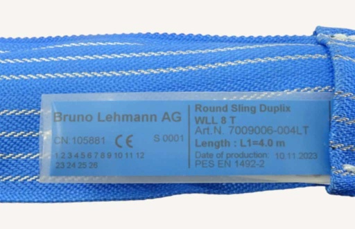 [1180410] Round Sling Duplix 8 Tons 4 Metres